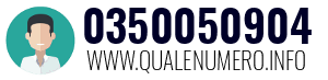 Numero di telefono 0350050904 0350050904