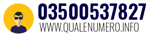 Numero di telefono 03500537827 03500537827