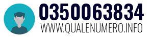 Numero di telefono 0350063834 0350063834