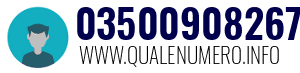 Numero di telefono 03500908267 03500908267