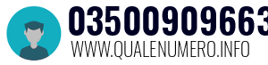 Numero di telefono 03500909663 03500909663