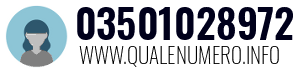 Numero di telefono 03501028972 03501028972