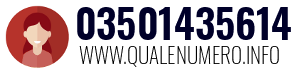 Numero di telefono 03501435614 03501435614