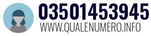 Numero di telefono 03501453945 03501453945