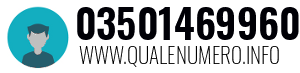 Numero di telefono 03501469960 03501469960