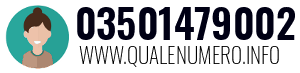 Numero di telefono 03501479002 03501479002