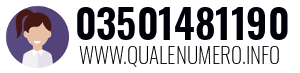 Numero di telefono 03501481190 03501481190
