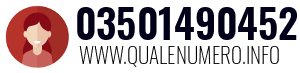 Numero di telefono 03501490452 03501490452
