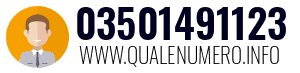 Numero di telefono 03501491123 03501491123