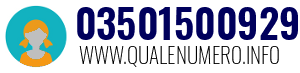 Numero di telefono 03501500929 03501500929
