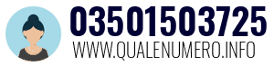 Numero di telefono 03501503725 03501503725
