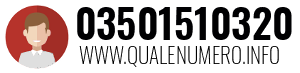 Numero di telefono 03501510320 03501510320