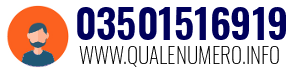 Numero di telefono 03501516919 03501516919