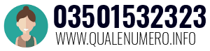 Numero di telefono 03501532323 03501532323