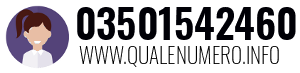Numero di telefono 03501542460 03501542460