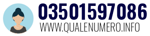 Numero di telefono 03501597086 03501597086