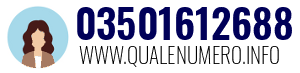 Numero di telefono 03501612688 03501612688