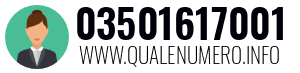 Numero di telefono 03501617001 03501617001