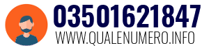 Numero di telefono 03501621847 03501621847