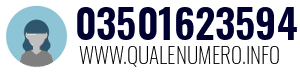 Numero di telefono 03501623594 03501623594