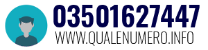 Numero di telefono 03501627447 03501627447