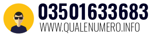 Numero di telefono 03501633683 03501633683