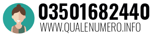 Numero di telefono 03501682440 03501682440