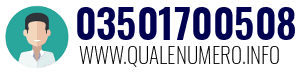 Numero di telefono 03501700508 03501700508