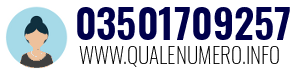 Numero di telefono 03501709257 03501709257