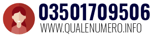 Numero di telefono 03501709506 03501709506