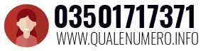 Numero di telefono 03501717371 03501717371