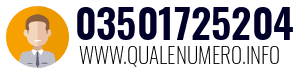 Numero di telefono 03501725204 03501725204