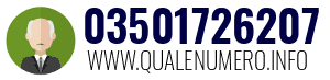 Numero di telefono 03501726207 03501726207