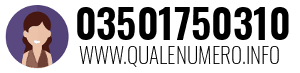 Numero di telefono 03501750310 03501750310