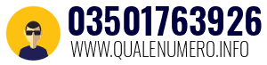 Numero di telefono 03501763926 03501763926
