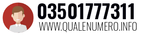 Numero di telefono 03501777311 03501777311