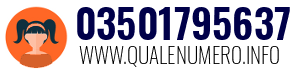 Numero di telefono 03501795637 03501795637