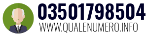 Numero di telefono 03501798504 03501798504