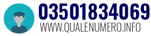 Numero di telefono 03501834069 03501834069