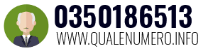 Numero di telefono 0350186513 0350186513