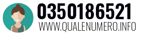 Numero di telefono 0350186521 0350186521