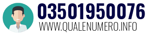 Numero di telefono 03501950076 03501950076