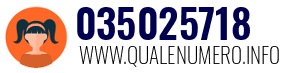Numero di telefono 035025718 035025718