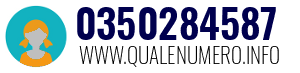 Numero di telefono 0350284587 0350284587