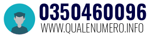 Numero di telefono 0350460096 0350460096