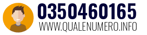 Numero di telefono 0350460165 0350460165