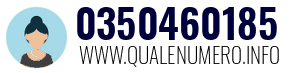 Numero di telefono 0350460185 0350460185