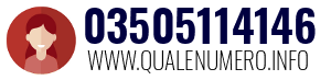 Numero di telefono 03505114146 03505114146