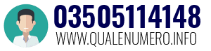 Numero di telefono 03505114148 03505114148