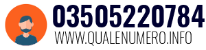 Numero di telefono 03505220784 03505220784